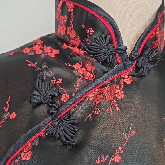 Mei Gui Asian Silk Dress Size S - Picture 4 of 16